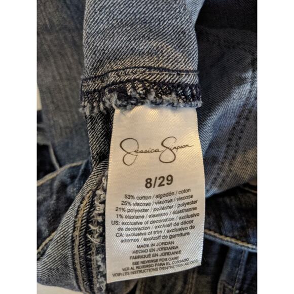 Jessica Simpson Crop Medium Wash Denim Jeans~Size 8/29 - Picture 4 of 6